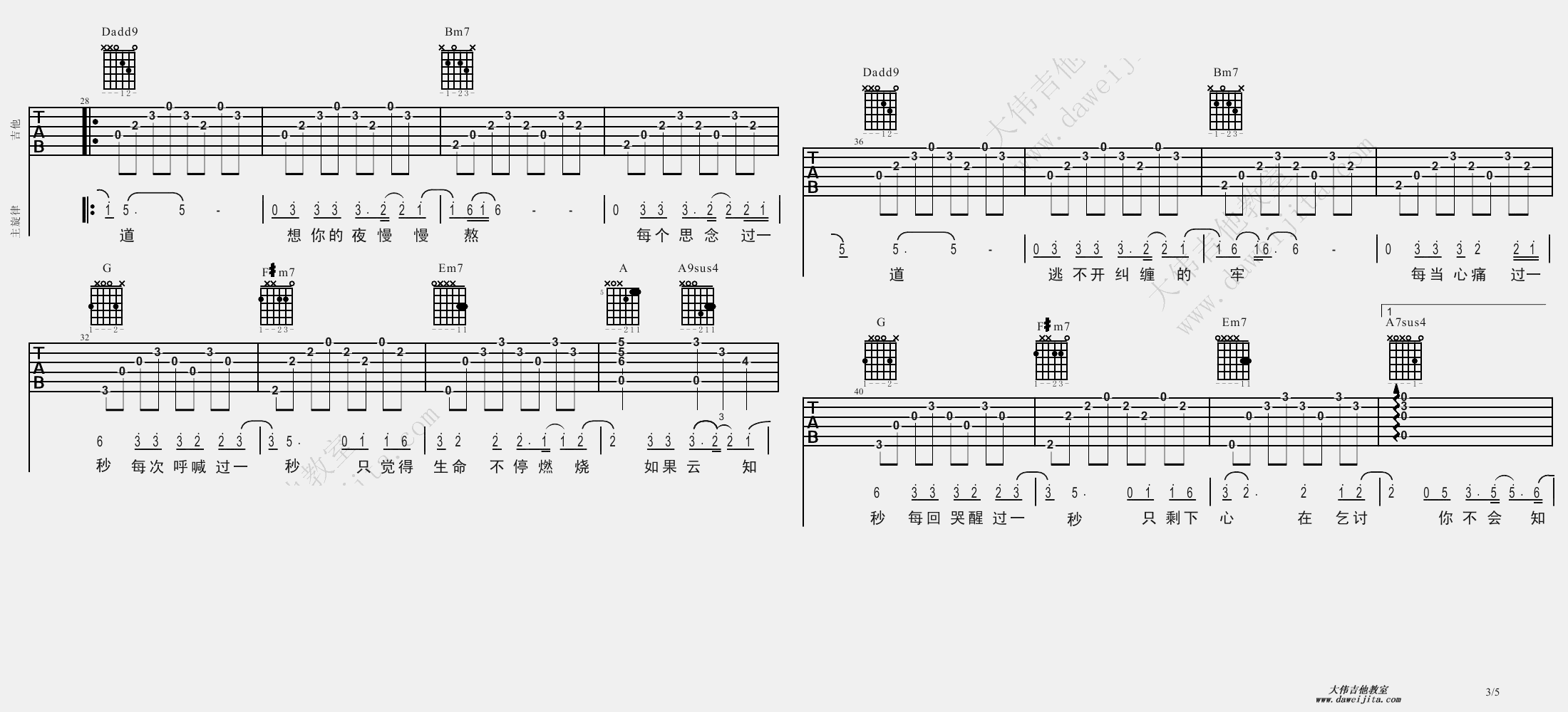 齐秦吉他曲谱书_齐秦弹吉他动态图