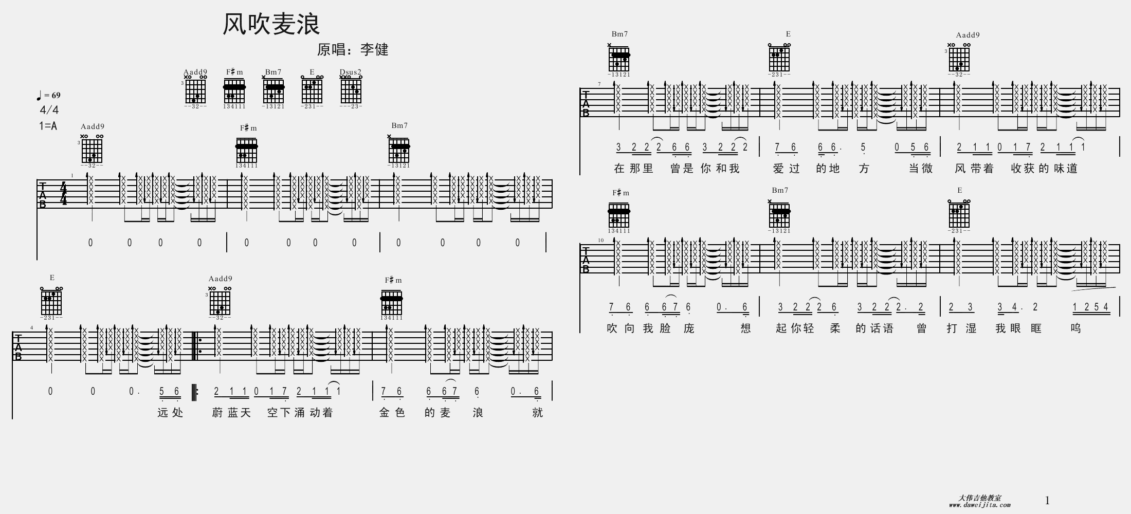 吉他曲谱教学视频_吉他视频教学视频(2)