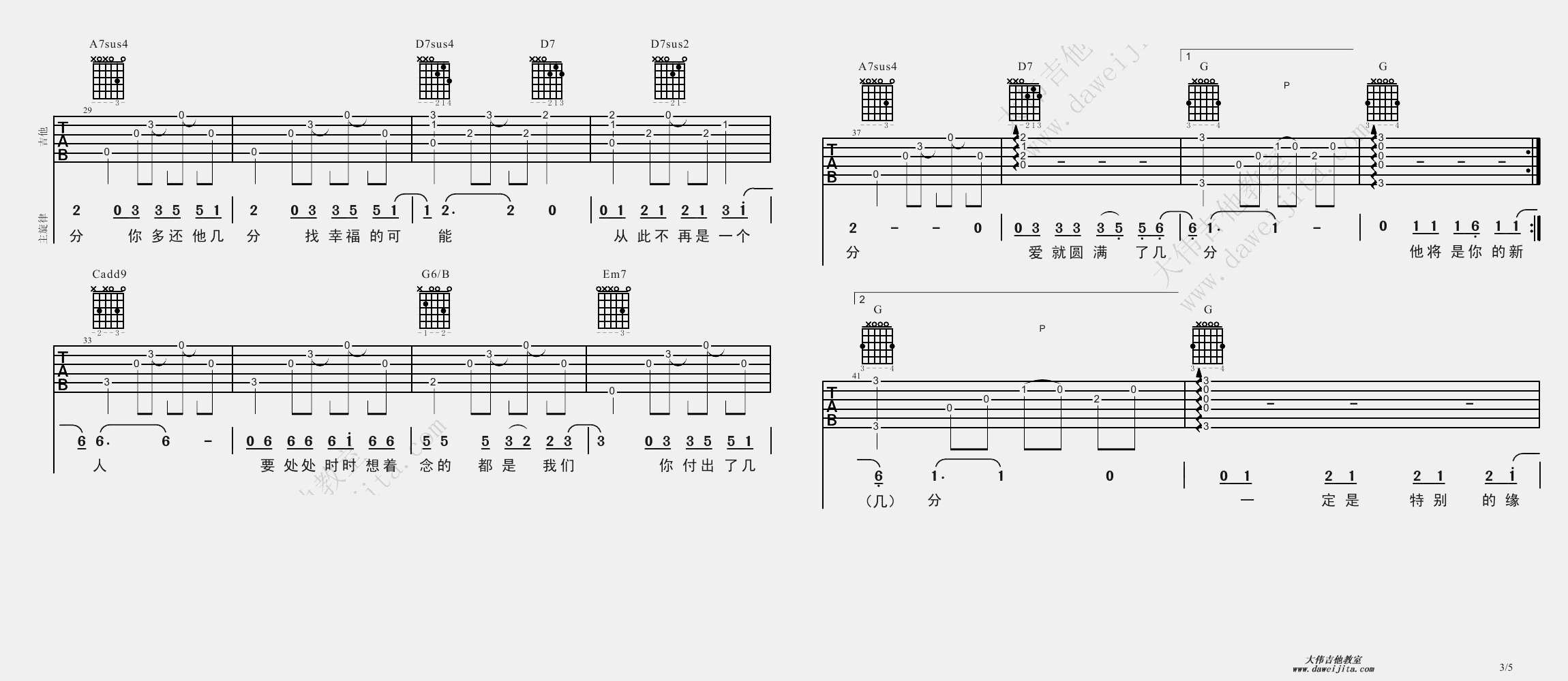 给你们张宇吉他教学