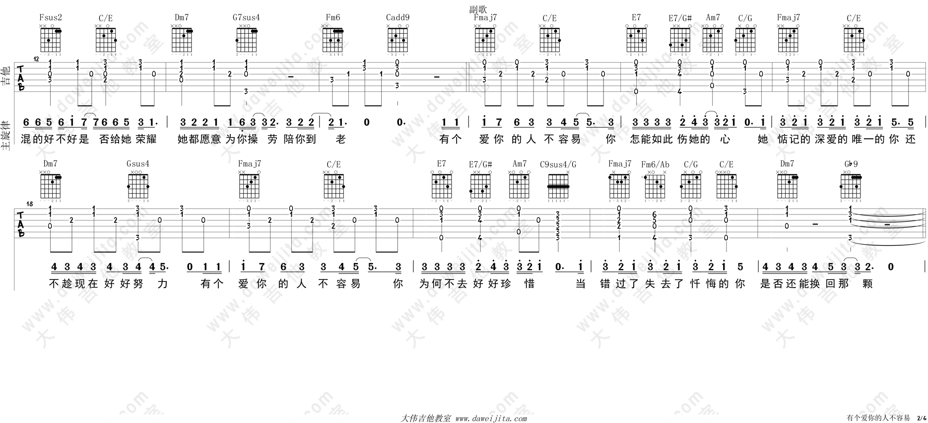 纤夫的爱曲谱学唱谱_纤夫的爱架子鼓曲谱(3)